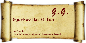 Gyurkovits Gilda névjegykártya